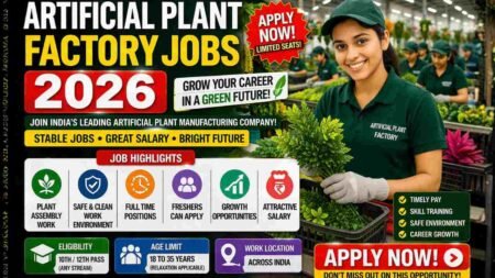 Artificial Plant Factory Jobs India 2026 – Home Decor Manufacturing